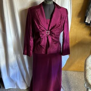 Two-piece matching skirt and jacket